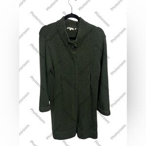 Vince Imperfection Green Sweater Jacket Sz Large